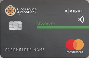 Ajman Bank BRight Titanium Credit Card card art