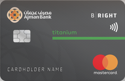 Ajman Bank BRight Titanium Credit Card card art