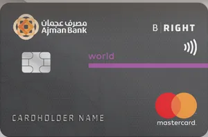 Ajman Bank BRight World Credit Card card art