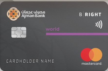 Ajman Bank BRight World Credit Card card art