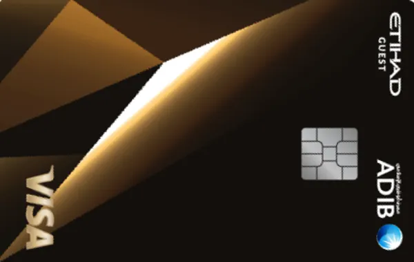 ADIB Etihad Guest Visa Gold card art