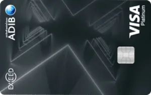 ADIB Exceed Visa Platinum card art