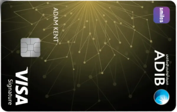 ADIB Smiles Visa Signature card art