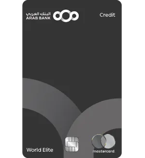 Arab Bank World Elite Mastercard card art