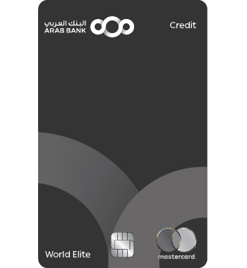 Arab Bank World Elite Mastercard card art